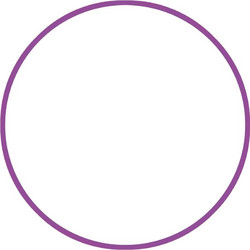Χούλα Χουπ HQ 80cm - Φ19mm - 330gr, Μωβ 98819