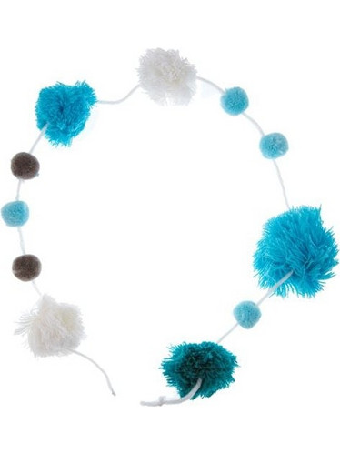 HAND MADE CRAFTS ΓΙΡΛΑΝΤΑ POM POM ΧΕΙΡΟΠΟΙΗΤΗ 80CM ΜΠΛΕ LDW18-226B