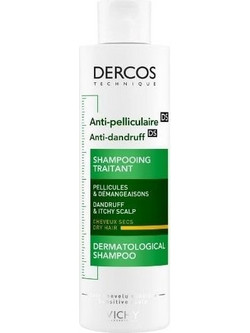 Vichy Dercos Anti-Dandruff DS Σαμπουάν κατά της Ξηροδερμίας & της Πιτυρίδας για Ξηρά Μαλλιά 200ml