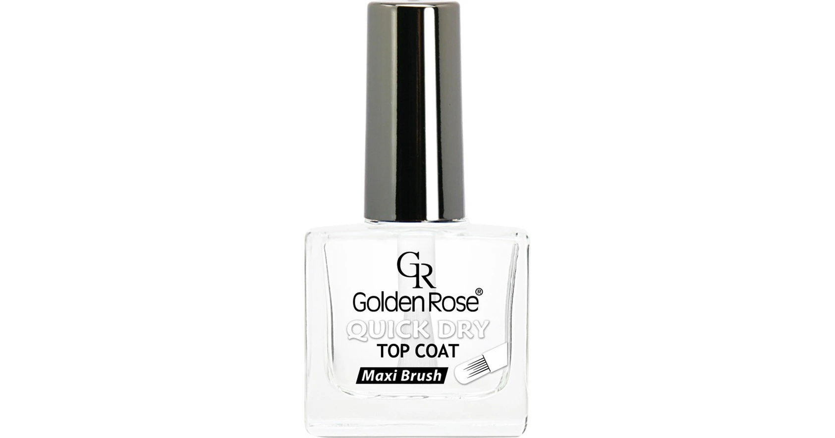 Golden Rose Top Coat Maxi Brush Gloss Βερνίκι Νυχιών Μακράς Διαρκείας