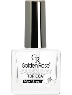 Golden Rose Top Coat Maxi Brush Gloss Βερνίκι Νυχιών Μακράς Διαρκείας Quick Dry 10ml
