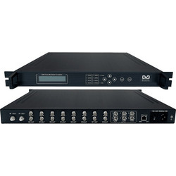 DVB-C QAM TransModulator με MUX Scrambler 8xDVB-S/S2 IN/6xASI IN/4xDVD-C RF OUT