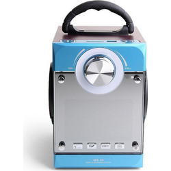 Kingwon MS-35BT Ηχείο Bluetooth 16W με Ραδιόφωνο Γαλάζιο