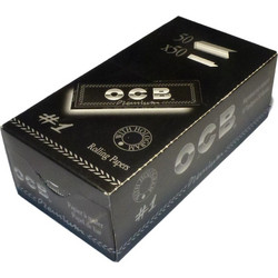χαρτάκια μαύρο πρέμιουμ , ocb premium Black , συσκευασί 50 τεμαχίων