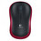 Logitech M185 Ασύρματο Mini Ποντίκι Black Red