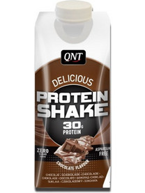 QNT Delicious Shake Chocolate Πρωτεΐνη Ορού Γάλακτος Χωρίς Γλουτένη 330ml