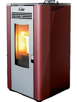 Kalor Lidia Red Σόμπα Pellet Αεραγωγών Αερόθερμη 16kW