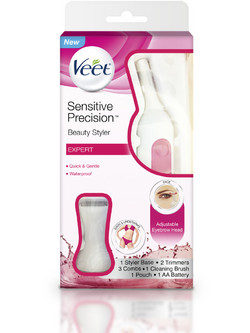 Veet Sensitive Precision Beauty Styler Trimmer Μηχανή Γυναικεία Προσώπου Φρυδιών & Ευαίσθητης Περιοχής