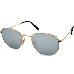 Ray-Ban RB3548N 001/30 Ανδρικά Γυαλιά Ηλίου Πολυγωνικά Μεταλλικά Χρυσά με Γκρι Καθρέπτη Φακό