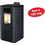 King Modello 118C Black Σόμπα Pellet Αεραγωγών Αερόθερμη 10.1kW