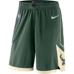 Nike Milwaukee Bucks NBA Αθλητική Ανδρική Βερμούδα Χακί AJ5623-323