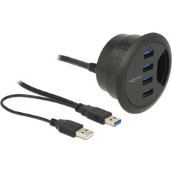 DeLOCK 62868 USB Hub 3.0 USB-A με 4 Θύρες USB-A & Εξωτερική Παροχή Ρεύματος