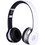 Rebeltec Crystal Ασύρματα Bluetooth Ακουστικά Over Ear Λευκά