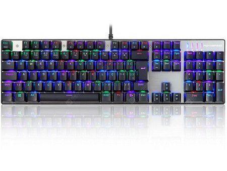 Motospeed Inflictor CK104 Μηχανικό Gaming Πληκτρολόγιο με Outemu Red Διακόπτες RGB Black