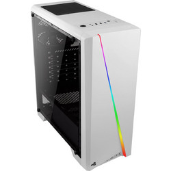 Aerocool Cylon White Gaming Midi Tower Κουτί Υπολογιστή RGB με Πλαϊνό Παράθυρο
