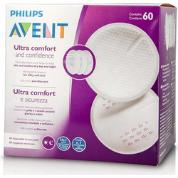 Philips Avent Ultra Comfort Επιθέματα Στήθους 60τμχ