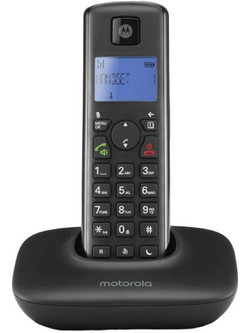 Motorola T401 Plus Ασύρματο Τηλέφωνο με Ανοιχτή Ακρόαση Μαύρο