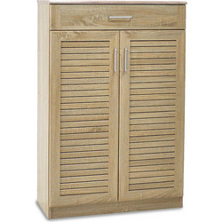 Pakoworld Παπουτσοθήκη Ξύλινη Sonoma M80xΠ37xY123cm 123-000001