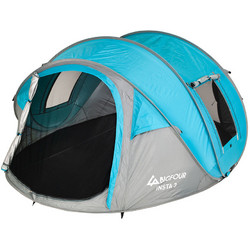 BigFour Insta Σκηνή Camping Τούνελ 3 Ατόμων 3 Εποχών Pop Up 200x280x120cm