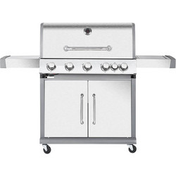 Bormann Luxury BBQ 5100 Ψησταριά Υγραερίου με 5 Εστίες και Πλαϊνό Μάτι 20.7kW Επιφάνειας 83x45cm