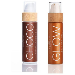 Cocosolis Choco Sun Tan Body Oil 110ml & Glow Shimmer Oil 110ml