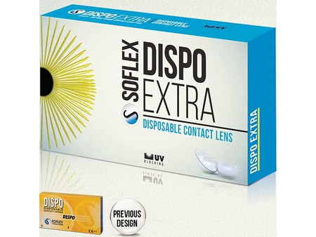 Soflex Dispo Extra Μηνιαίοι Φακοί Επαφής 6τμχ