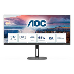 AOC U34V5C Ultrawide VA Curved Gaming Monitor 34" 3440x1440 QHD 100Hz 4ms