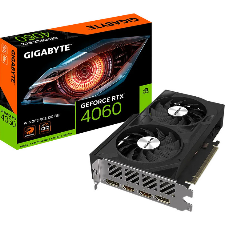 Gigabyte GeForce RTX 4060 8GB GDDR6 Windforce OC Κάρτα Γραφικών | BestPrice.gr