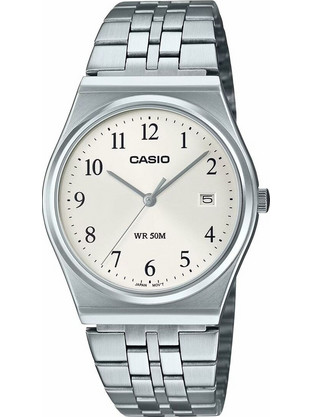 Casio Standard Γυναικείο Ρολόι με Ασημί Μεταλλικό Μπρασελέ MTP-B145D-7BVEF