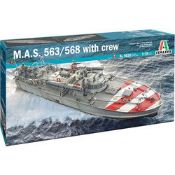 Italeri M.A.S 563568 with Crew Συναρμολογούμενο Πλαστικό Μοντέλο Καραβιού 1:35