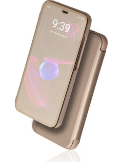 Naxius View Book Case Gold (iPhone 15 Plus)