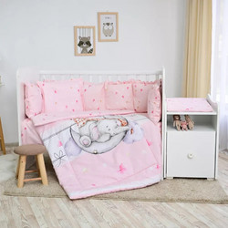Lorelli Trend Butterflies Σετ Κούνιας Pink 6τμχ