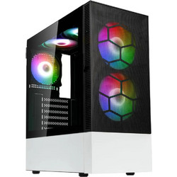 Kolink Observatory MX Mesh ARGB Tempered Glass Black / White Gaming Midi Tower Κουτί Υπολογιστή με Πλαϊνό Παράθυρο