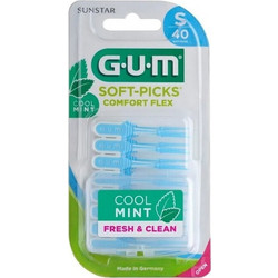 Gum 669 Comfort Flex Cool Mint Μεσοδόντιες Οδοντογλυφίδες S Γαλάζιες 40τμχ