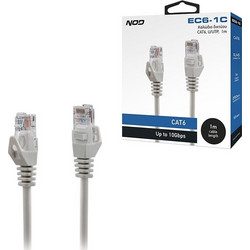 NOD U/UTP Cat.6 Καλώδιο Δικτύου Ethernet 1m Grey EC6-1C