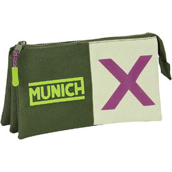 Safta Munich Bright Κασετίνα με 3 Θήκες Χακί 842312744