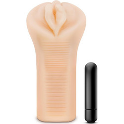 Blush Μ Elite Veronika Soft Wet Pocket Pussy & Sleeve Αυνανιστήρι με Δόνηση Flesh 16.5cm
