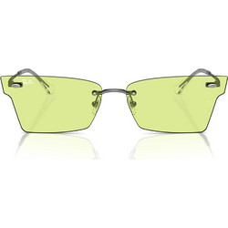 Ray-Ban RB3730 0042 Γυαλιά Ηλίου Πεταλούδα Μεταλλικά Ασημί με Πράσινο Polarized Φακό