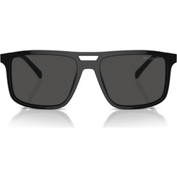 Prada PRA22S 16K08Z Ανδρικά Γυαλιά Ηλίου Τετράγωνα Κοκάλινα Μαύρα με Μαύρο Polarized Φακό