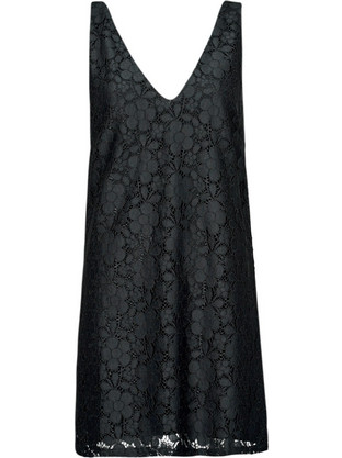 Desigual Lace Mini Καλοκαιρινό Βραδινό Φόρεμα με Δαντέλα Μαύρο 24SWVW48-2000