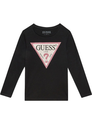 Guess Παιδικό T-Shirt Μακρυμάνικο Μαύρο J2YI50K6YW1-JBLK