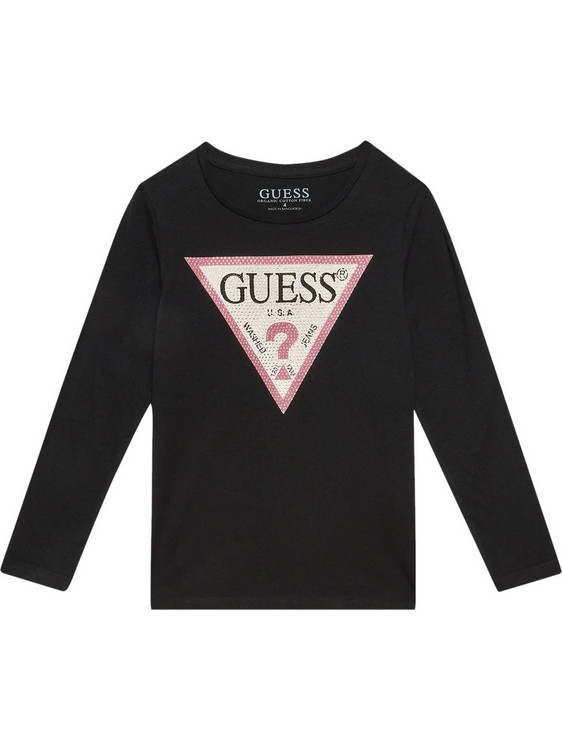 Guess Παιδικό T-Shirt Μακρυμάνικο Μαύρο J2YI50K6YW1-JBLK