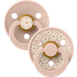 BIBS Studio Colour Πιπίλες Καουτσούκ 0m+ Jasmine Blush Mix 2τμχ