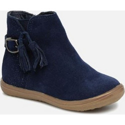 Bopy Nababa Παιδικά Μποτάκια Navy Μπλε Suede με Φερμουάρ