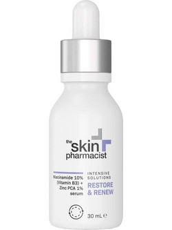 InterMed The Skin Pharmacist Restore & Renew Niacinamide Ενυδατικό Serum Προσώπου με Νιασιναμίδη 30ml