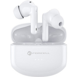 FORCELL F-AUDIO Ακουστικά Bluetooth In Ear White