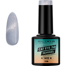 Elixir Semi Gel 5D 1402 Coin Cat Eye Ημιμόνιμο Βερνίκι Νυχιών 8ml
