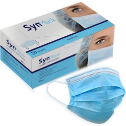 Syndesmos Synmask Χειρουργική Μάσκα Τύπου I Μπλε 50τμχ