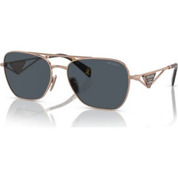 Prada PRA50S SVF09T Γυναικεία Γυαλιά Ηλίου Τετράγωνα Μεταλλικά Χρυσά με Μαύρο Polarized Φακό