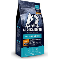 Alaska River Adult Small & Mini Breed Grain Free with Chicken & Salmon 3kg
